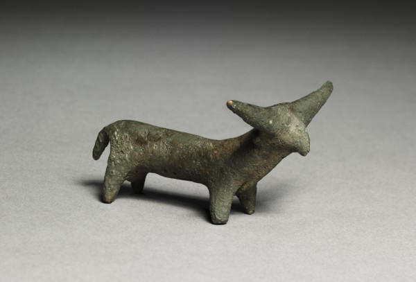 Standing Bronze Bull, late third millenium. Probably Anatolia. Bronze; overall: 5 x 6.7 x 9.5 cm (1