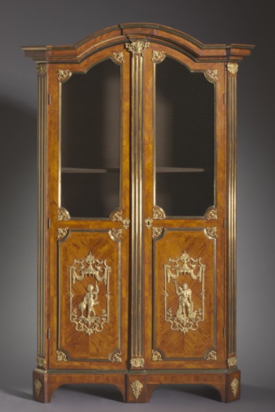 Bookcase, c. 1720. Attributed to Charles Cressent (French, 1685-1768). Kingwood and rosewood