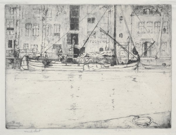 Unloading Peat, 1889. Frank Short (British, 1857-1945). Etching and aquatint