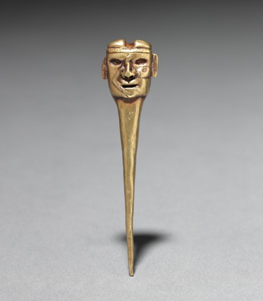 Pin Ornament, c. 500-200 BC. Peru, North Highlands, Chavín de Huantar(?), Chavín style (1000-200