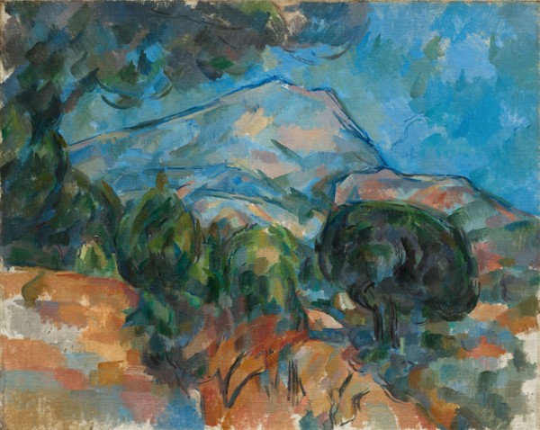 Mount Sainte-Victoire, c. 1904. Paul Cézanne (French, 1839-1906). Oil on fabric; framed: 87.5 x 106