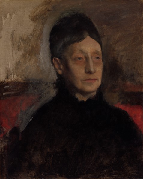 Stefanina Primicile Carafa, Marchioness of Cicerale and Duchess of Montejasi, c. 1875. Edgar Degas