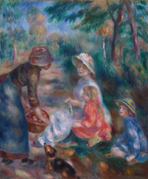 The Apple Seller, c. 1890. Pierre-Auguste Renoir (French, 1841-1919). Oil on fabric; framed: 93 x