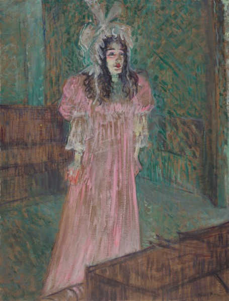 May Belfort, 1895. Henri de Toulouse-Lautrec (French, 1864-1901). Oil; framed: 86 x 71.5 x 8.9 cm