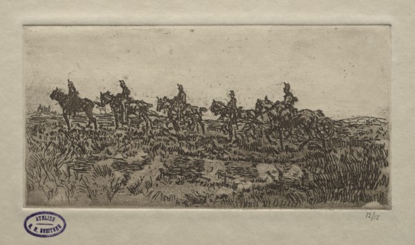 Cavalry Scene. George Hendrik Breitner (Dutch, 1857-1923)