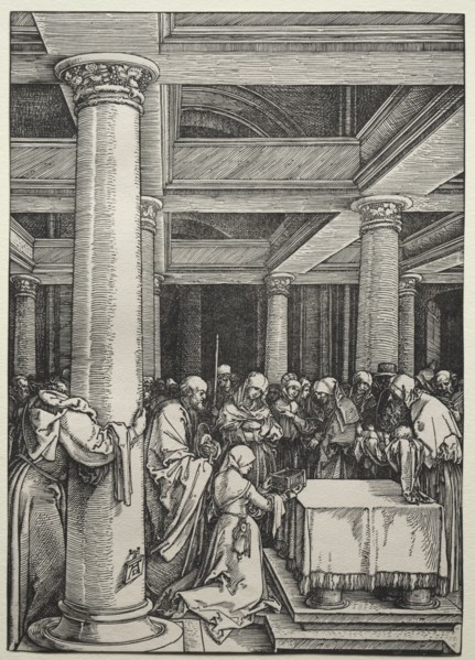 The Life of the Virgin: The Presentation of Christ in the Temple, c. 1504-1505. Albrecht Dürer