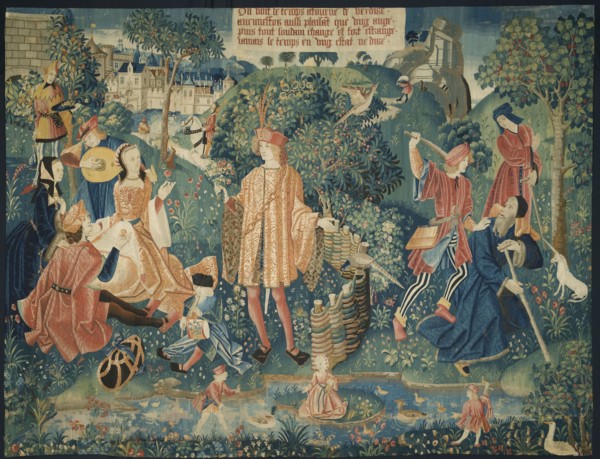 Time (From Chateau de Chaumont Set), 1512-1515. France, Lyon(?), early 16th century. Silk and wool;