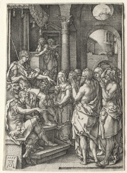 The Story of Susanna: Susanna Accused of Adultery, 1555. Heinrich Aldegrever (German, 1502-1555/61)