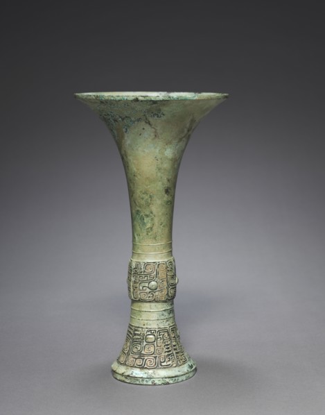 Wine Beaker (Gu), c. 1200 BC. China, late Shang dynasty (c.1600-c.1046 BC), Anyang phase (c