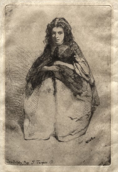 Fummette, 1858. James McNeill Whistler (American, 1834-1903). Etching