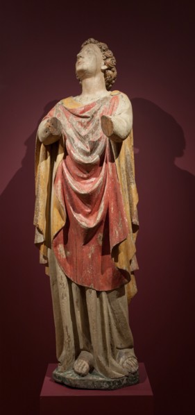 Saint John the Evangelist, c. 1400. Italy, Tuscany, late 14th-early 15th century. Polychromed