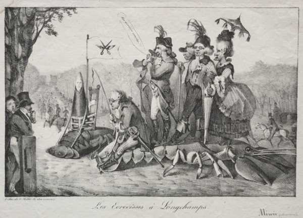 Published in le Miroir on 4 April 1822: The Crayfish of Longchamps, 1822. Eugène Delacroix (French,