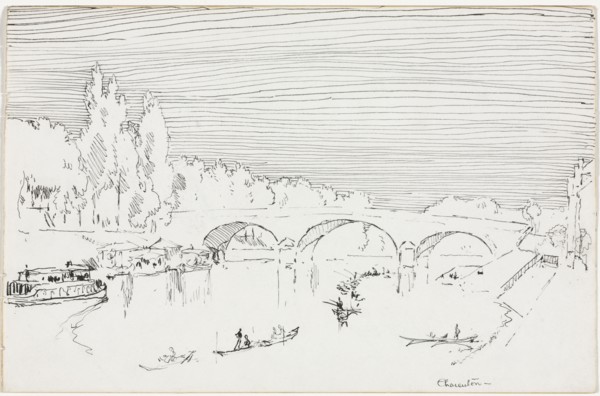 Charenton-le-Pont, ca. 1893. Joseph Pennell (American, 1857-1926). Pen and ink;