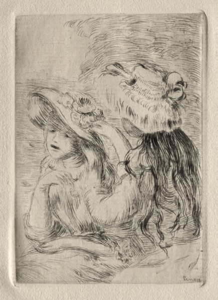 Le Chapeau epinglé. Pierre-Auguste Renoir (French, 1841-1919). Etching
