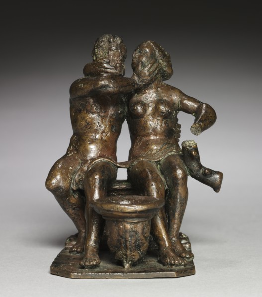 Adam and Eve, c. 1520. Workshop of Peter Vischer (German, 1487-1528). Bronze; overall: 14.6 x 12 x