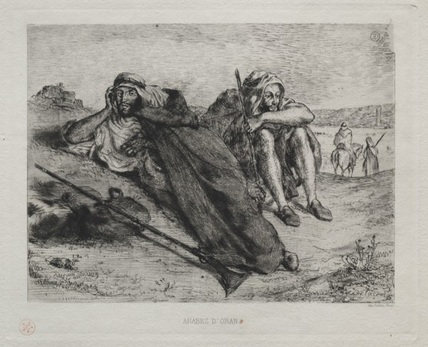Arabes d'Oran. Eugène Delacroix (French, 1798-1863). Etching