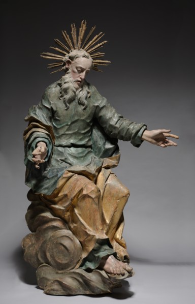 God the Father, c. 1760. Johann Peter Schwanthaler (Austrian, 1720-1795). Painted and gilded wood;