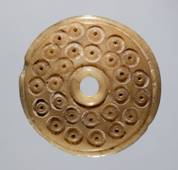 Spindle Whorl, 700s - 900s. Iran, early Islamic period, 8th - 10th century. Bone, incised; overall: