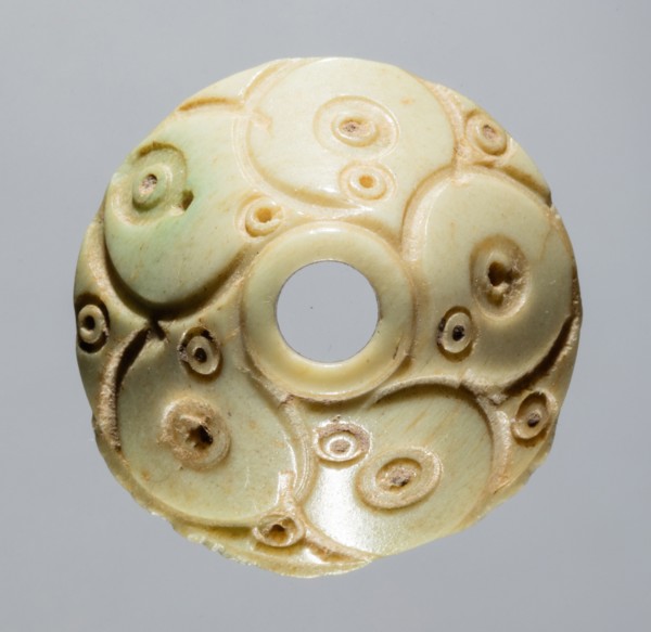 Spindle Whorl, 700s - 900s. Iran, early Islamic period, 8th - 10th century. Bone, incised; overall: