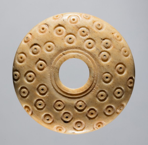 Spindle Whorl, 700s - 900s. Iran, early Islamic period, 8th - 10th century. Bone, incised; overall: