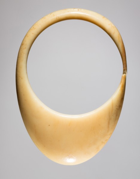 Ring, 700s - 900s. Iran, early Islamic period, 8th - 10th century. Bone; overall: 0.8 x 4 x 2.9 cm