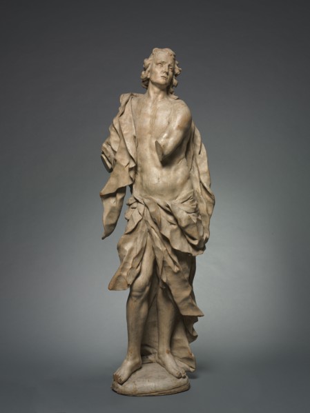 A Saint, c. 1730. Follower of Diego Francesco Carlone (Italian, 1674-1750). Wood; overall: 156.2 x