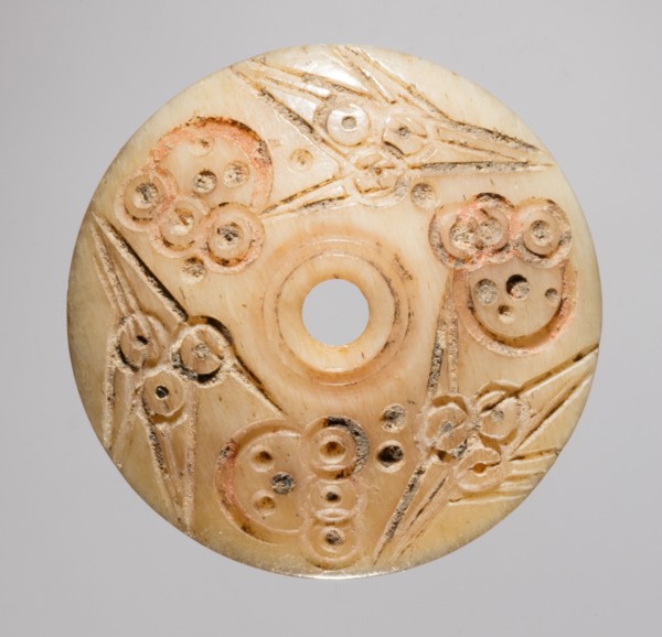 Spindle Whorl, 700s - 900s. Iran, early Islamic period, 8th - 10th century. Bone, incised; overall: