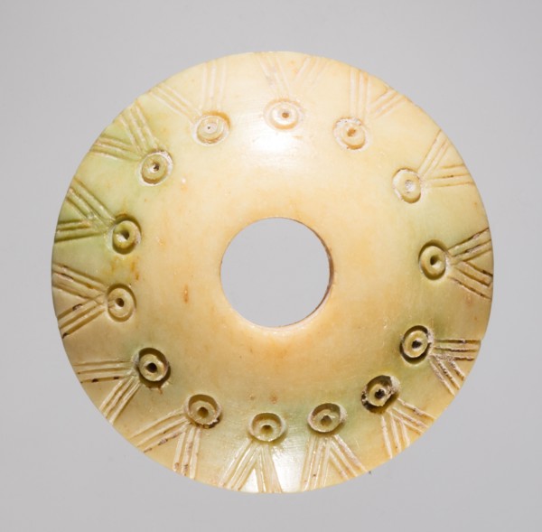 Spindle Whorl, 700s - 900s. Iran, early Islamic period, 8th - 10th century. Bone, incised; overall: