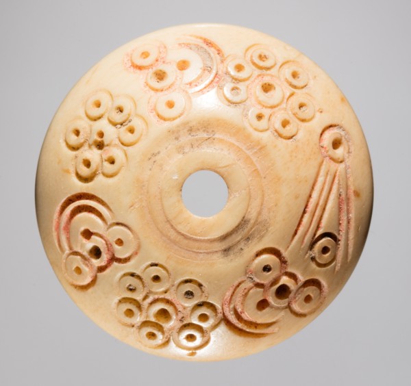 Spindle Whorl, 700s - 900s. Iran, early Islamic period, 8th - 10th century. Bone, incised; overall: