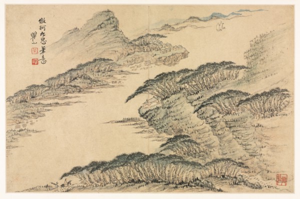 Landscapes in Various Styles after Old Masters, 1690. Mei Qing (Chinese, 1623-1697). Album leaf: