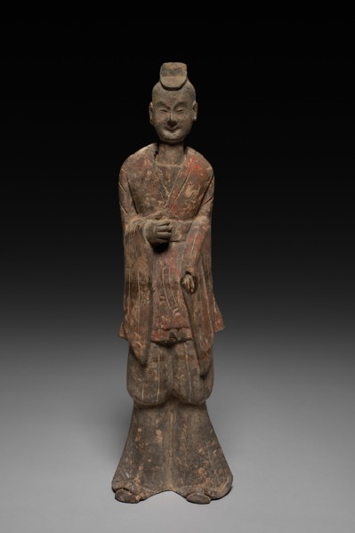 Court Official (Tomb Figure), 1st quarter of 6th Century. China, Six Dynasties period (317-581),