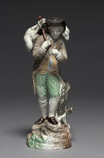 The Lost Sheep, c. 1770. Staffordshire Factory (British), John Voyez (French). Lead glazed