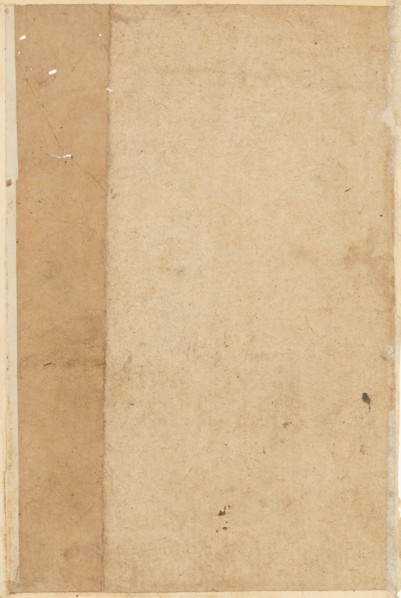 Page from Tales of a Parrot (Tuti-nama): blank page, c. 1560. India, Mughal, Reign of Akbar, 16th