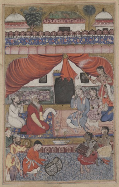 Page from Tales of a Parrot (Tuti-nama): Thirty-third night: Preparation for the marriage of