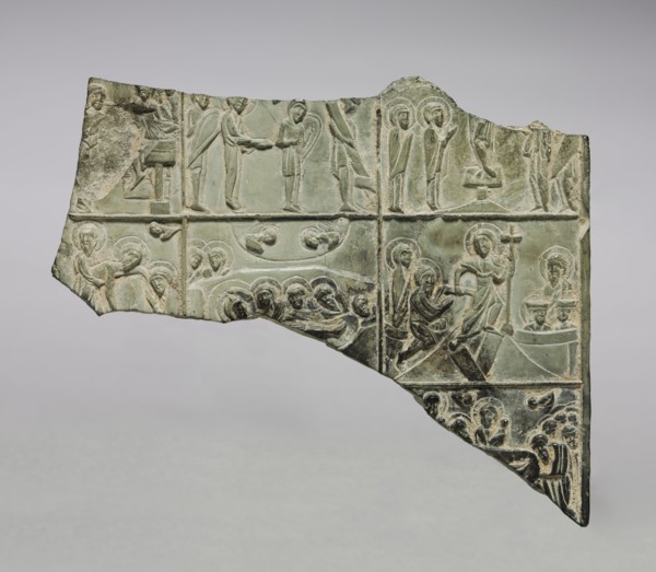 Fragment of an Icon with Scenes from Christ's Passion, 1100s. Byzantium, Byzantine period, 12th