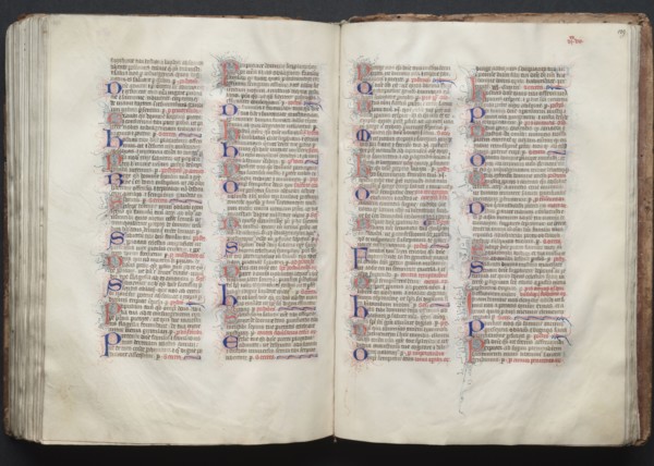 The Gotha Missal:  Fol. 139r, Text, c. 1375. And workshop Master of the Boqueteaux (French). Ink,