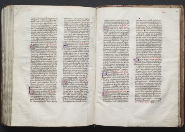 The Gotha Missal:  Fol. 146r, Text, c. 1375. And workshop Master of the Boqueteaux (French). Ink,