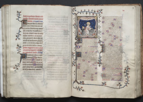 The Gotha Missal:  Fol. 69r, The Resurrection, c. 1375. And workshop Master of the Boqueteaux