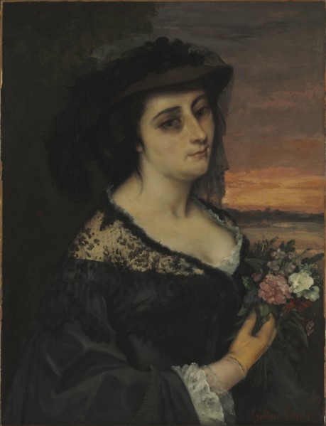 Mme L... (Laure Borreau), 1863. Gustave Courbet (French, 1819-1877). Oil on fabric; framed: 112.4 x