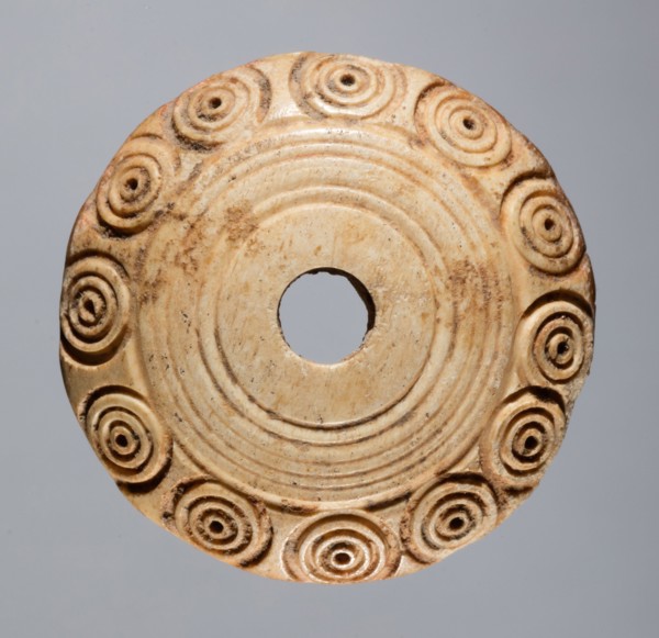 Spindle Whorl, 700s - 900s. Iran, early Islamic period, 8th - 10th century. Bone, incised; overall: