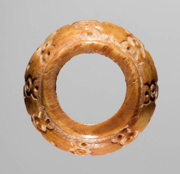 Spindle Whorl, 700s - 900s. Iran, early Islamic period, 8th - 10th century. Bone, incised; overall:
