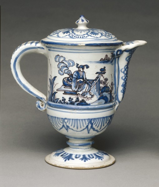 Puzzle Pitcher, late 1600s. Saint-Jean-du-Desert Factory (French). Faience; overall: 22.6 x 21 x 12