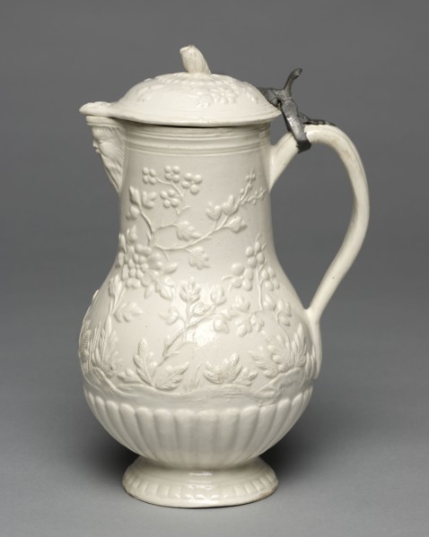 Water Jug, c. 1770. Pont-aux-Choux Factory (French). Lead- glazed earthenware (faience fine);