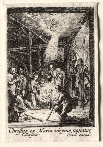 The Life of the Virgin:  The Nativity. Jacques Callot (French, 1592-1635). Etching