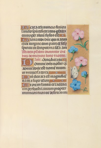 Hours of Queen Isabella the Catholic, Queen of Spain:  Fol. 100r, c. 1500. And associates Master of