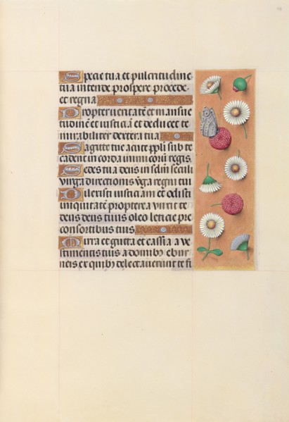 Hours of Queen Isabella the Catholic, Queen of Spain:  Fol. 104r, c. 1495-1500. And associates