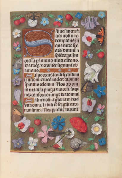 Hours of Queen Isabella the Catholic, Queen of Spain:  Fol. 15r, c. 1495-1500. And associates