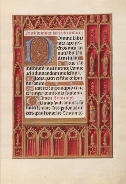 Hours of Queen Isabella the Catholic, Queen of Spain:  Fol. 18r, c. 1500. And associates Master of