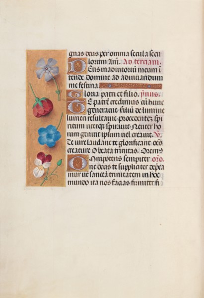 Hours of Queen Isabella the Catholic, Queen of Spain:  Fol. 19v, c. 1500. And associates Master of