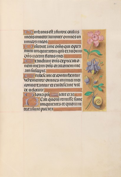 Hours of Queen Isabella the Catholic, Queen of Spain:  Fol. 201r, c. 1500. And associates Master of
